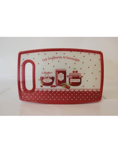 Planche à Découper "Confiture" en Verre trempé