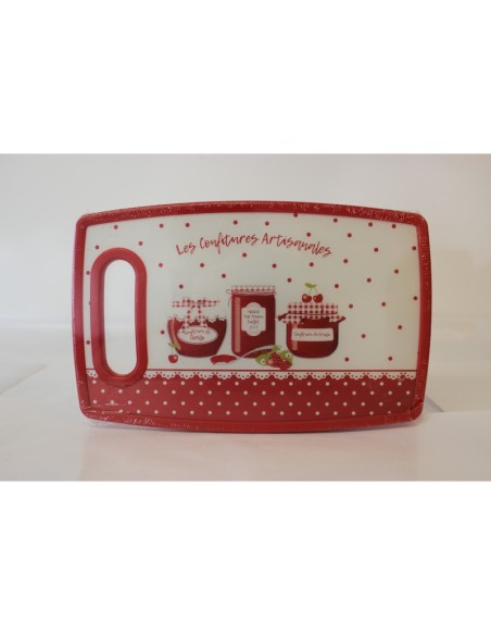 Planche à Découper "Confiture" en Verre trempé