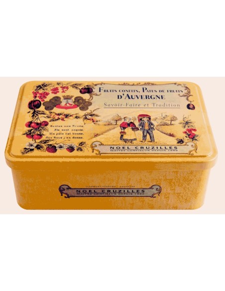 Pâtes de Fruits assortis, Boîte métal 510gr