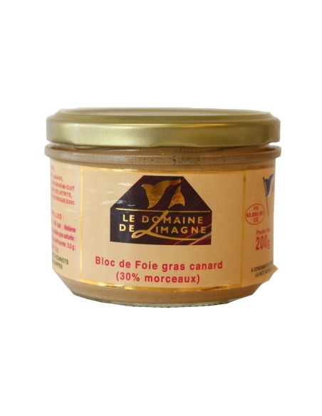 Bloc de Foie gras canard (30% morceaux)