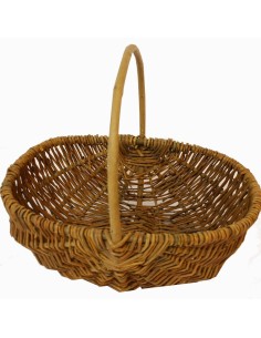 Panier moyen en osier avec anse