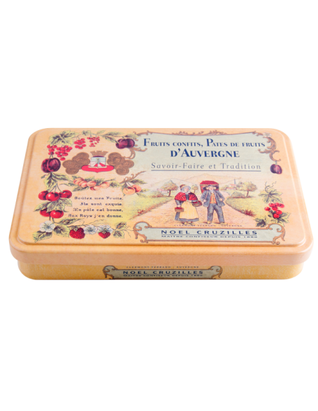 Pâtes de Fruits, demi boîte métal 220gr