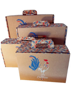 Valisette carton Cocorico 25cm