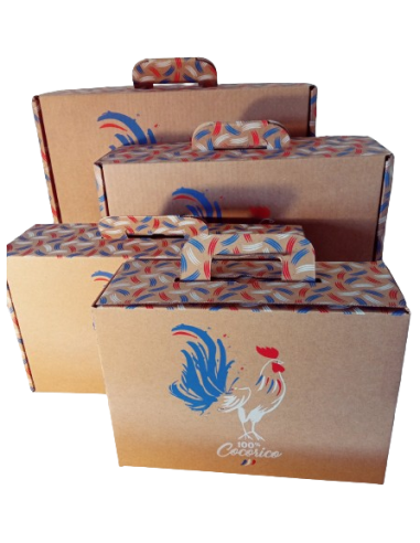 Valisette carton Cocorico 25cm
