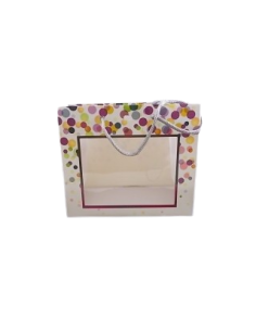 Sac Papier Bulles/Violet PM