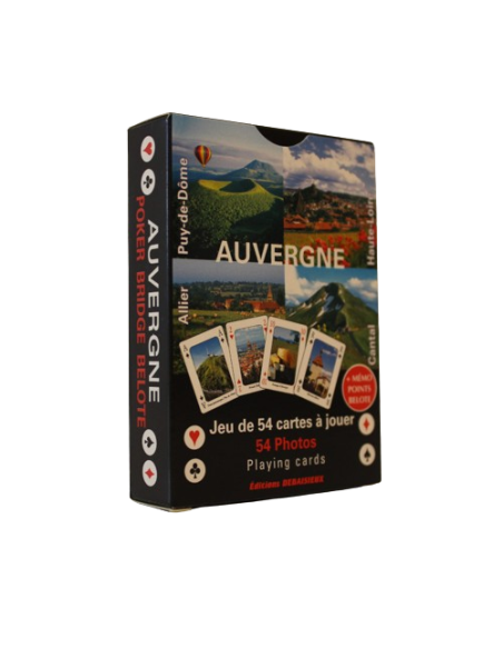 Jeu de 54 cartes Auvergne