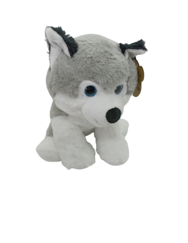 Chien Husky Yeux Paillettés 23 CM