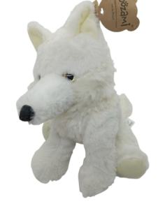 Loup Blanc Yeux Paillettés 24cm