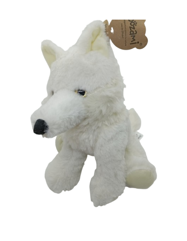 Loup Blanc Yeux Paillettés 24cm
