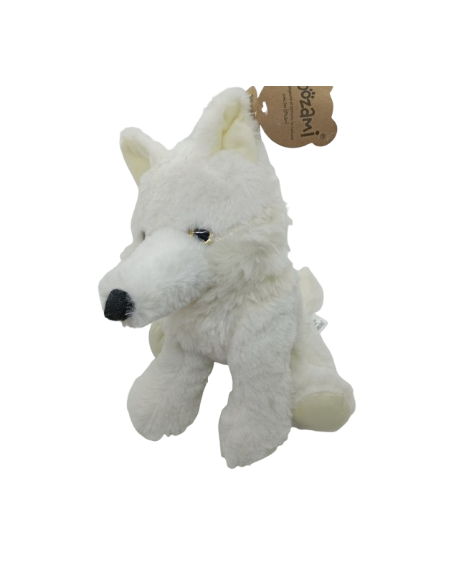 Loup Blanc Yeux Paillettés 24cm