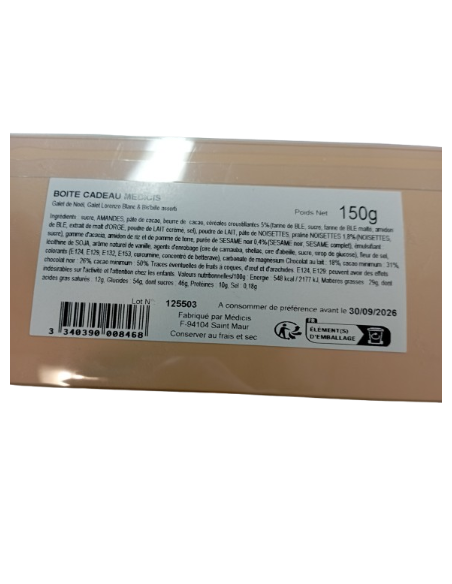 Boîte Assortiment Jardin Cacao 150gr