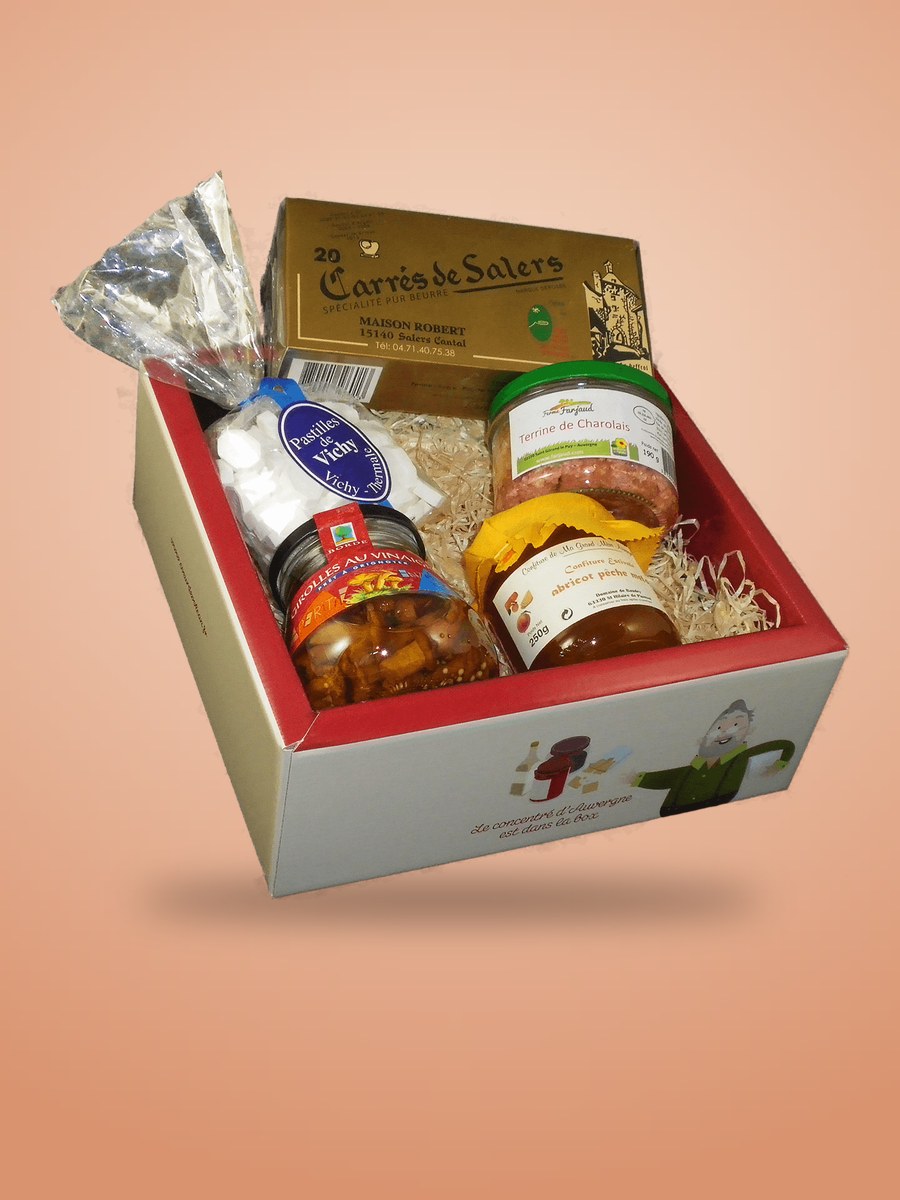 La Box Cœur de Volcan : produits d'Auvergne dans leur boîte