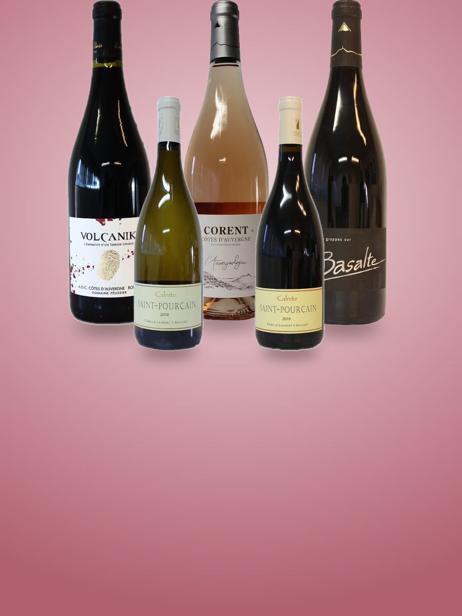 Vins rouges, blancs et rosés des Côtes d'Auvergne et de Saint-Pourçain